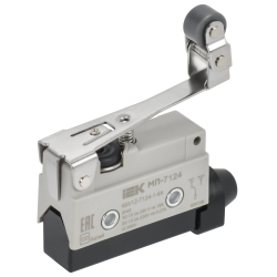 Микропереключатель концевой МП-7124 рычаг с регулируемым роликом IP40 IEK