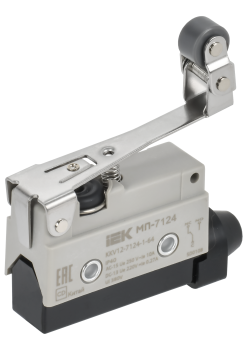 Микропереключатель концевой МП-7124 рычаг с регулируемым роликом IP40 IEK