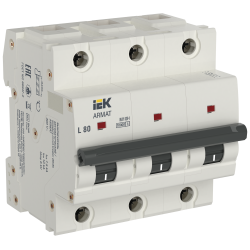 ARMAT Автоматический выключатель M10H 3P L 80А IEK