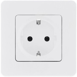 Розетка 1-м СП Inspiria 16А IP20 250В 2P+E защ. шторки немецк. стандарт механизм бел. Leg 673730
