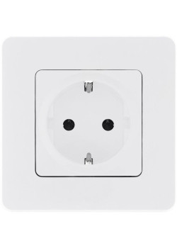Розетка 1-м СП Inspiria 16А IP20 250В 2P+E защ. шторки немецк. стандарт механизм бел. Leg 673730