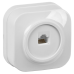 GLORY Розетка для открытой установки компьютерная RJ45 кат.5E РК10-ХБ белый IEK