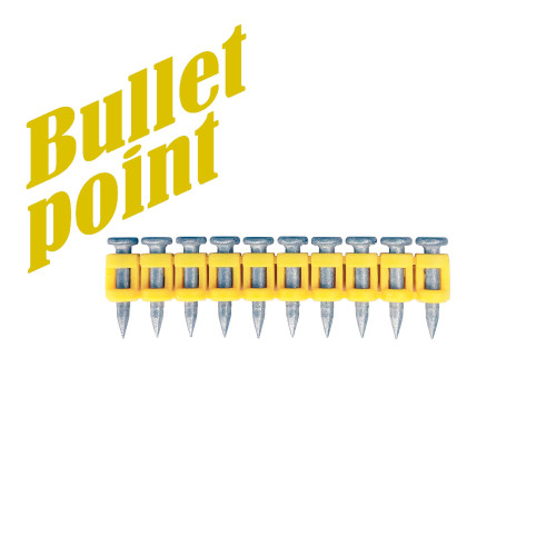 Гвозди усиленные для монтажного пистолета по бетону и металлу MG bullet point 3,05х19 мм (1000шт)