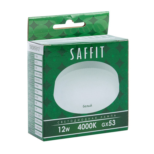 Лампа светодиодная SAFFIT SBGX5312 GX53 12W 230V 4000K Лампа светодиодная SAFFIT SBGX5312 GX53 12W 230V 4000K
