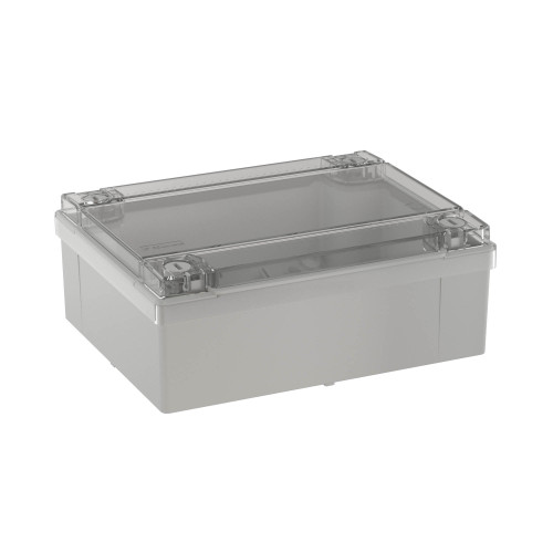Коробка ответвит. с гладкими стенками и прозрачной крышкой, IP56, 380х300х120мм