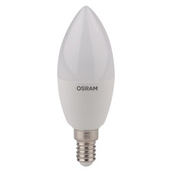 Лампа светодиодная LED Star Classic B 40 5W/840 5Вт свеча матовая 4000К нейтр. бел. E14 470лм 220-240В пластик. OSRAM 4058075056886