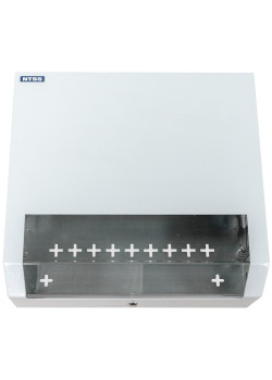Шкаф коммутационный NTSS (NTSS-SOHO5U) настенный 5U 520x140мм пер.дв.стекл несъемн.бок.пан. 80кг белый 11кг 480мм IP20 металл