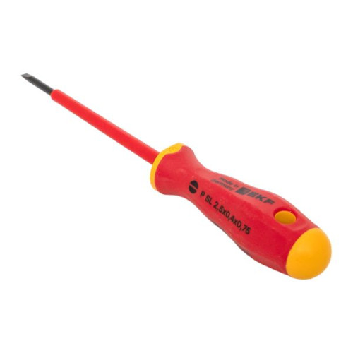 Отвертка Professional SL2.5x0.4 мм VDE 1000В EKF Отвертка Professional SL2.5x0.4 мм VDE 1000В EKF