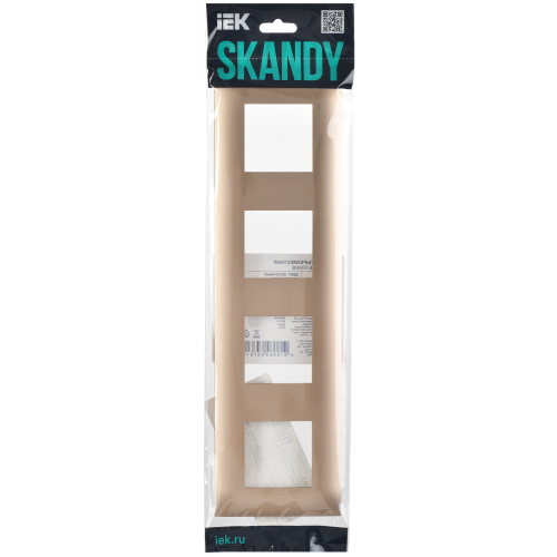 SKANDY Рамка 4-местная SK-F04Sa песочный IEK