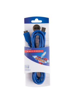 Шнур штекер USB A 3.0 - штекер micro USB 3.0 1.5м блист. Rexant 06-3158