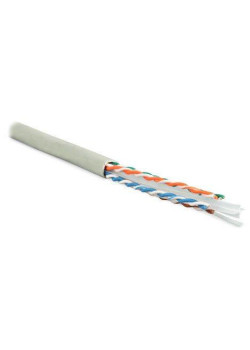Кабель витая пара U/UTP кат.6 4х2х23AWG solid PVC UUTP4-C6-S23-IN-PVC-GY-305 сер. (м) Hyperline 42047