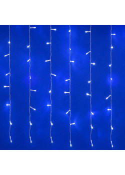 Занавес светодиодный ULD-C3020-384/DTA/RC WHITE IP44 3х2м 384 LED бел. свет провод прозр. gульт ДУ (в/к) Uniel UL-00008562