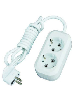Удлинитель 2х7м с заземл. 10А IP20 Е-302 ПВС 3х1 АБС-пластик UNIVersal 9631975