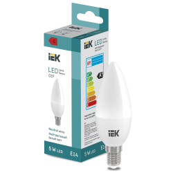 LED Candle C37 400lm 4000K E14 IEK