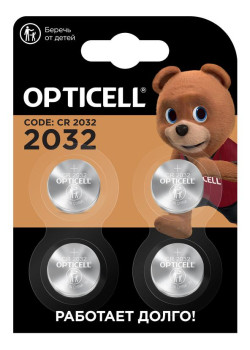 Элемент питания литиевый CR2032 (блист.4шт) Specialty Opticell 5060007