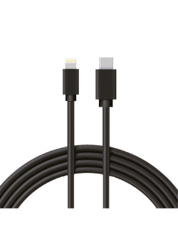 Кабель Type-C-Lightning 3A/1m/PVC/black Rexant 18-1827
