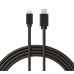 Кабель Type-C-Lightning 3A/1m/PVC/black Rexant 18-1827 Кабель Type-C-Lightning 3A/1m/PVC/black Rexant 18-1827