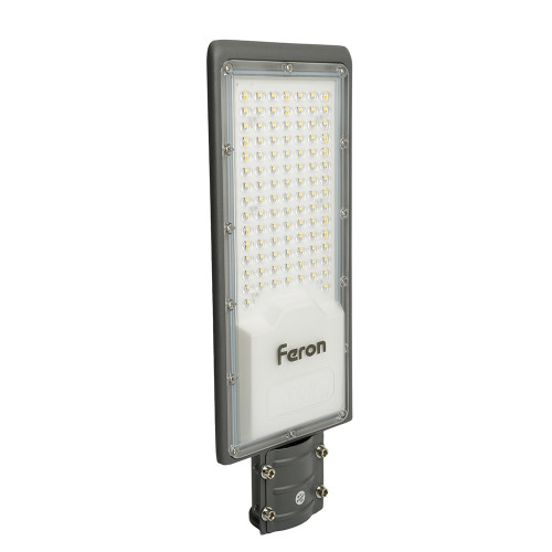 Светодиодный уличный консольный светильник Feron SP3033 100W 6400K 230V, серый