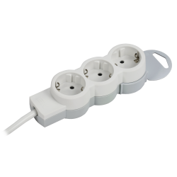 STANDARD Удлинитель У03 3 места 2P+PE 3м 3х1,5мм2 16А белый IEK