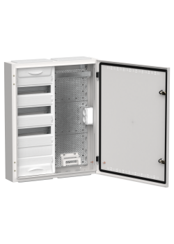 TITAN 5 Корпус комбинированный ЩРн-48 (2х48) 710х570х140мм IP30 белый IEK