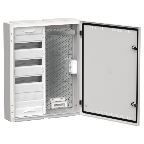 TITAN 5 Корпус комбинированный ЩРн-48 (2х48) 710х570х140мм IP30 белый IEK