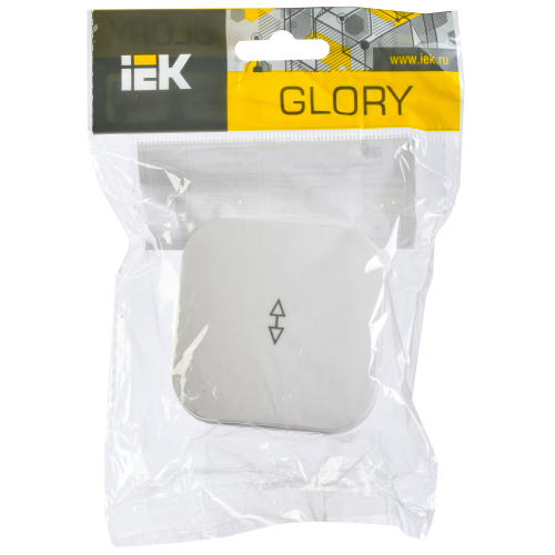 GLORY Выключатель 1-клавишный для открытой установки проходной 10А ВСп10-1-0-ХБ белый IEK GLORY Выключатель 1-клавишный для открытой установки проходной 10А ВСп10-1-0-ХБ белый IEK