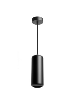 Светильник потолочный Feron HL3658 Barrel ECHO levitation  12W, 230V, GX53, чёрный, с  антибликовой сеточкой, на подвесе 1,7 м