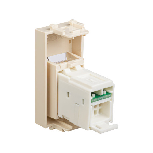 Компьютерная розетка RJ-45 модульная, кат.6, Avanti, ванильная дымка, 1 модуль Компьютерная розетка RJ-45 модульная, кат.6, Avanti, ванильная дымка, 1 модуль