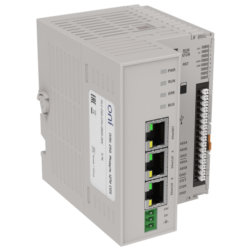 ПЛК 250 Модуль ЦПУ 8 входов интерфейсы RS232 RS485 Ethernet EtherCAT USB SD-Card 24В DC CDS ONI ПЛК 250 Модуль ЦПУ 8 входов интерфейсы RS232 RS485 Ethernet EtherCAT USB SD-Card 24В DC CDS ONI