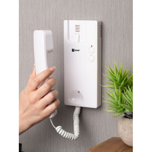 Аудиодомофон (аудиотрубка) IPA-01 бел. 2пр. IP20 EKF