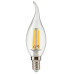 Лампа светодиодная филаментная RS LED F BхS E14 7W 220-240V 2700К 7Вт свеча на ветру 810лм Ra 90 15011045087