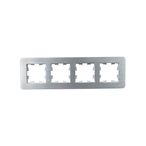 BRITE Рамка 4-местная РУ-4-1-Бр металл алюминий RE AL IEK BRITE Рамка 4-местная РУ-4-1-Бр металл алюминий RE AL IEK