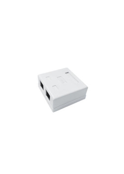Розетка компьютерная 8P8C (RJ-45) UTP Cat.5e 2 порта TOKOV Eletrcic TKE-SMB-8P8C-2P-UTP