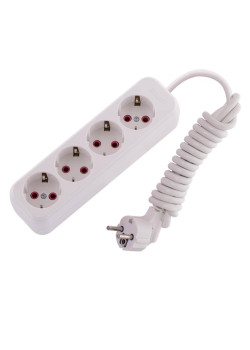 Удлинитель 4х2м с заземл. 16А IP20 Lila LEZARD 720-0402-401