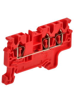 ARMAFIX Клемма пружинная CX2.5-3 трехконтактная красная IEK