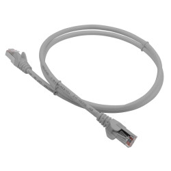Патч-корд Lanmaster LAN-PC45/S5E-1.0-GY FTP RJ-45 вил.-вилка RJ-45 кат.5E 1м серый LSZH