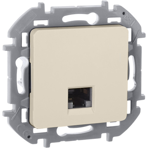 Розетка компьютерная/ Розетка компьютерная RJ-45 категория 5Е UTP слоновая кость INSPIRIA