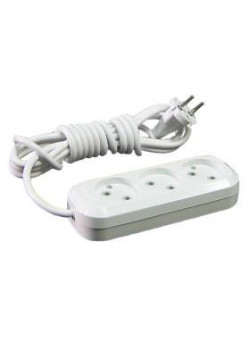 Удлинитель 3х7м без заземл. 10А IP20 Makel MGP127