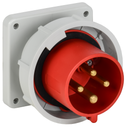 Вилка встраиваемая ССИ-3242 32А-6ч 380В 3P+PE IP67 IEK