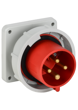 Вилка встраиваемая ССИ-3242 32А-6ч 380В 3P+PE IP67 IEK
