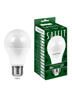 Лампа светодиодная SAFFIT SBA8040 Шар E27 40W 230V 2700K