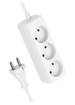 Удлинитель 3х3м без заземл. 16А IP20 ПВС 2х1 КОСМОС YKsm3m-3g(K)