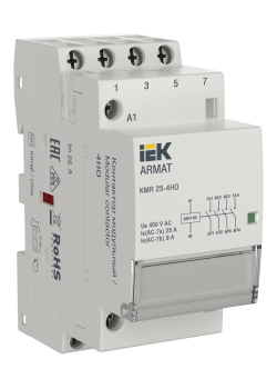 ARMAT Контактор модульный KMR 25А 230В AC 4НО IEK