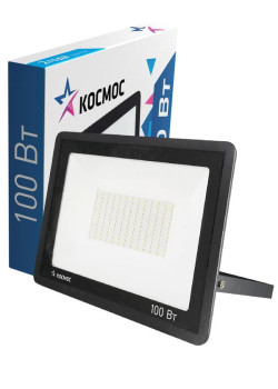 Прожектор светодиодный 100Вт 6500К IP65 8000лм КОСМОС K_PR5_LED_100
