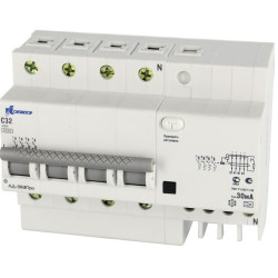 Дифференциальный автомат АД-063 4P 25А Idn-30mA тип А КОНТАКТОР