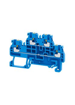 Клемма 2х-ярусная push-in OptiClip CPDL-2,5-2L-I-BU-синий