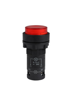 Кнопка с подсветкой OptiSignal Compact D22 C7-PL-B401 красная 1НЗ 24 В AC/DC XB7NW34B2