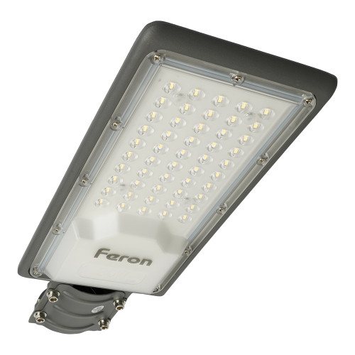 Светодиодный уличный консольный светильник Feron SP3031 30W 6400K 230V, серый Светодиодный уличный консольный светильник Feron SP3031 30W 6400K 230V, серый