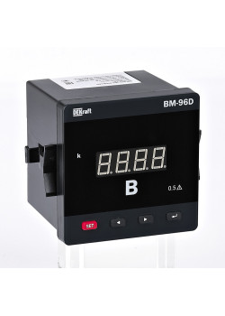 Вольтметр цифровой 96x96мм однофазный, вход 600В, LED-дисплей ВМ-96D