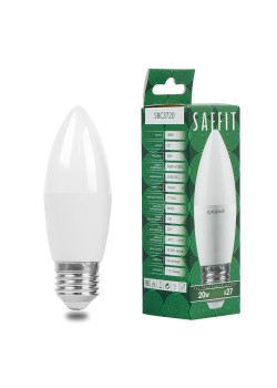 Лампа светодиодная SAFFIT SBC3720 Свеча E27 20W 230V 6400K